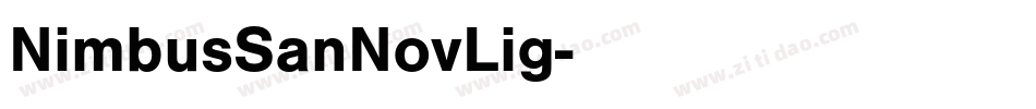 NimbusSanNovLig字体转换