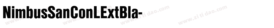 NimbusSanConLExtBla字体转换