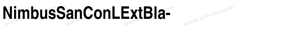 NimbusSanConLExtBla字体转换