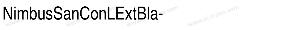NimbusSanConLExtBla字体转换