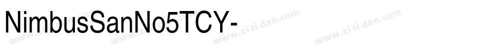 NimbusSanNo5TCY字体转换