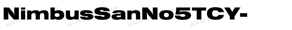 NimbusSanNo5TCY字体转换