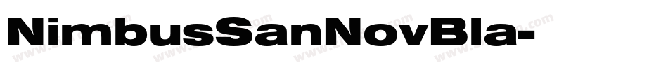 NimbusSanNovBla字体转换