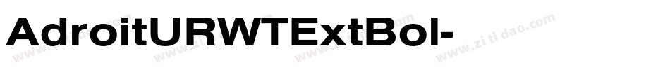AdroitURWTExtBol字体转换