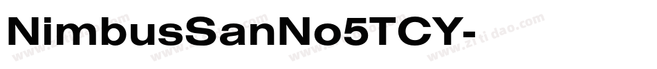 NimbusSanNo5TCY字体转换