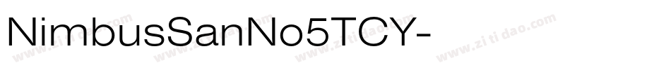 NimbusSanNo5TCY字体转换