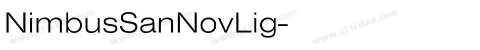 NimbusSanNovLig字体转换