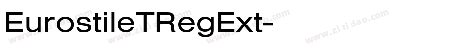 EurostileTRegExt字体转换