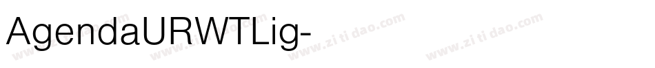 AgendaURWTLig字体转换