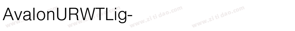 AvalonURWTLig字体转换