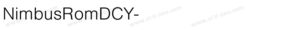 NimbusRomDCY字体转换