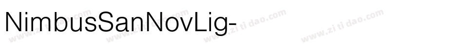 NimbusSanNovLig字体转换