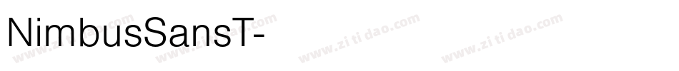 NimbusSansT字体转换