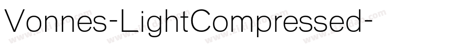 Vonnes-LightCompressed字体转换