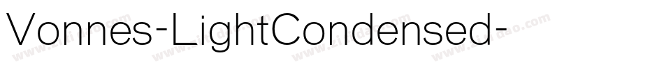 Vonnes-LightCondensed字体转换