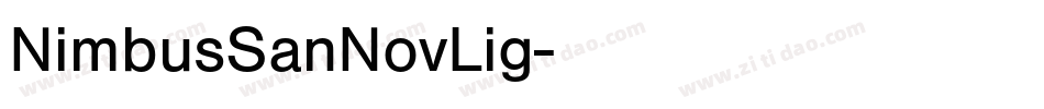NimbusSanNovLig字体转换
