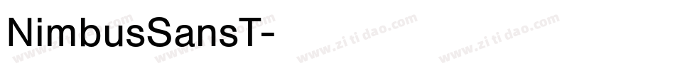 NimbusSansT字体转换