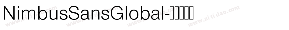 NimbusSansGlobal字体转换