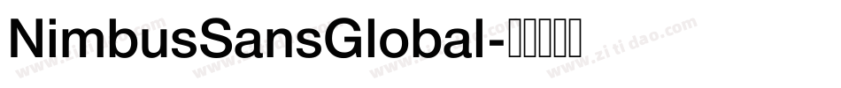 NimbusSansGlobal字体转换