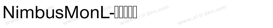 NimbusMonL字体转换