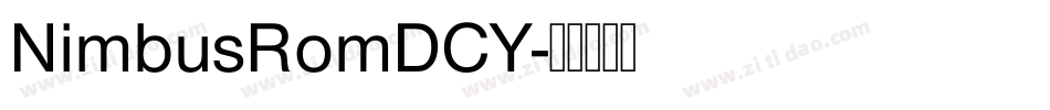NimbusRomDCY字体转换