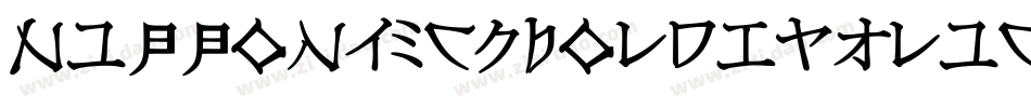 NipponTechBoldItalic-2YLe字体转换