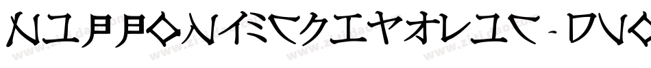 NipponTechItalic-dVox字体转换