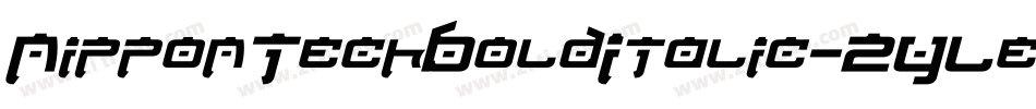NipponTechBoldItalic-2YLe字体转换