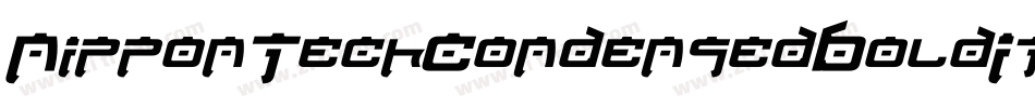 NipponTechCondensedBoldItalic-7vwB字体转换