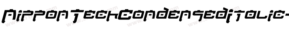 NipponTechCondensedItalic-mOn2字体转换