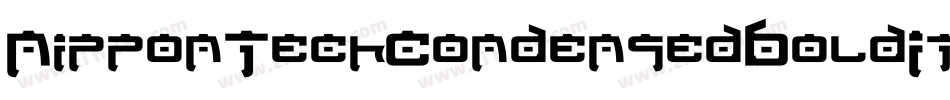 NipponTechCondensedBoldItalic-7vwB字体转换