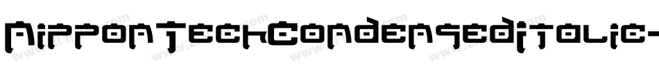 NipponTechCondensedItalic-mOn2字体转换