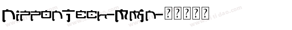 NipponTech-MmJn字体转换