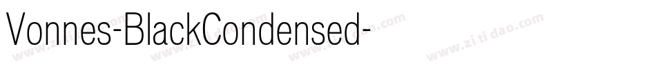 Vonnes-BlackCondensed字体转换