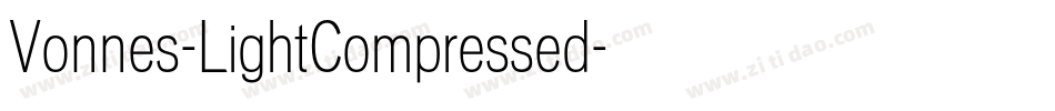 Vonnes-LightCompressed字体转换