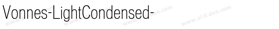 Vonnes-LightCondensed字体转换