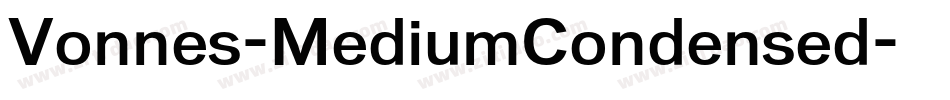 Vonnes-MediumCondensed字体转换