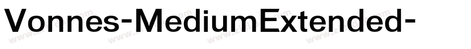 Vonnes-MediumExtended字体转换
