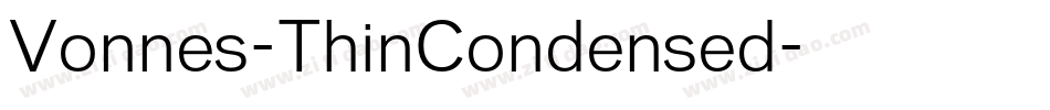 Vonnes-ThinCondensed字体转换