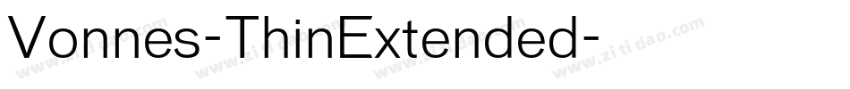 Vonnes-ThinExtended字体转换