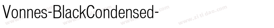 Vonnes-BlackCondensed字体转换