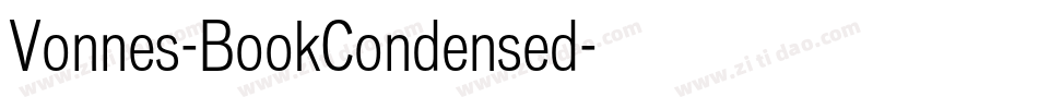 Vonnes-BookCondensed字体转换