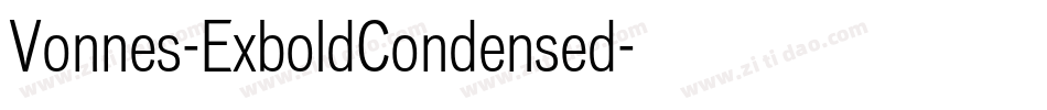 Vonnes-ExboldCondensed字体转换