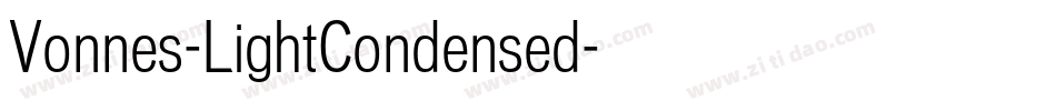 Vonnes-LightCondensed字体转换