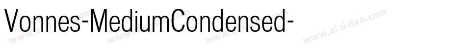 Vonnes-MediumCondensed字体转换