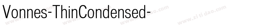 Vonnes-ThinCondensed字体转换