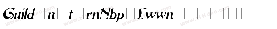 GuildensternNbp-Lwwn字体转换