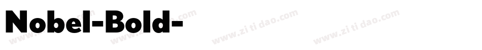 Nobel-Bold字体转换