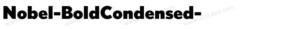Nobel-BoldCondensed字体转换