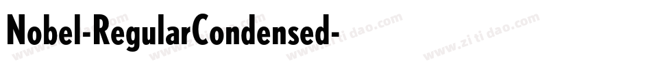 Nobel-RegularCondensed字体转换